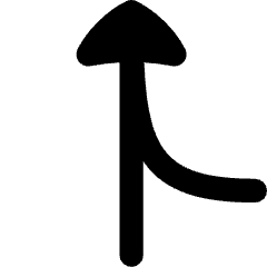 Navigation Arrow Ramp Left Icon from Flex Remix Set