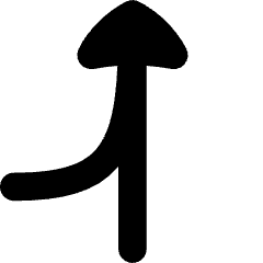 Navigation Arrow Ramp Right Icon from Flex Solid Set