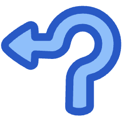 Navigation Arrow Roundabout Left Icon from Plump Duo Set