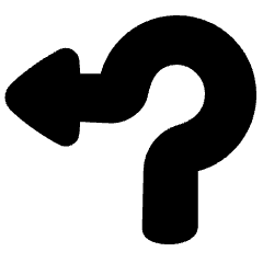 Navigation Arrow Roundabout Left Icon from Plump Solid Set