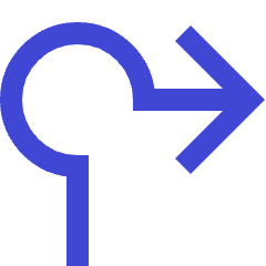 Navigation Arrow Roundabout Right Icon from Sharp Duo Set
