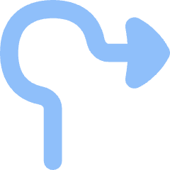 Navigation Arrow Roundabout Right Icon from Flex Flat Set