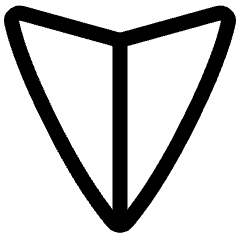Navigation Arrow South Icon from Plump Line Set