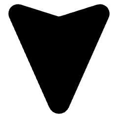 Navigation Arrow South Icon from Core Solid Set