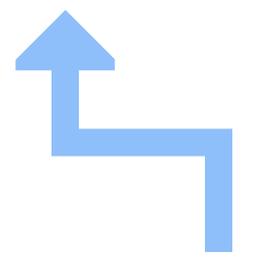 Navigation Arrow Turn Sharp Left Icon from Sharp Flat Set