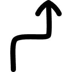 Navigation Arrow Turn Sharp Right Icon from Flex Line Set