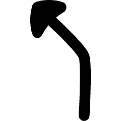 Navigation Arrow Turn Slight Left Icon from Flex Remix Set