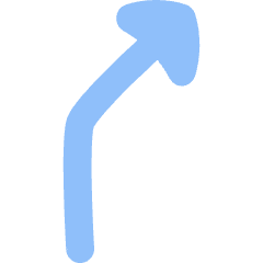 Navigation Arrow Turn Slight Right Icon from Flex Flat Set