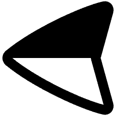 Navigation Arrow West Icon from Plump Remix Set