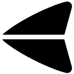 Navigation Arrow West Icon from Plump Solid Set