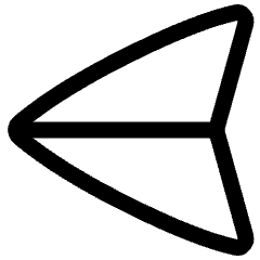 Navigation Arrow West Icon from Plump Line Set