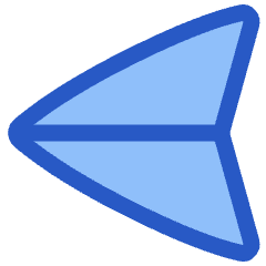 Navigation Arrow West Icon from Plump Duo Set