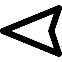 Navigation Arrow West Icon from Micro Line Set
