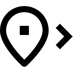 Next Location Icon from Sharp Line Set