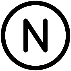 North Icon from Plump Line Set