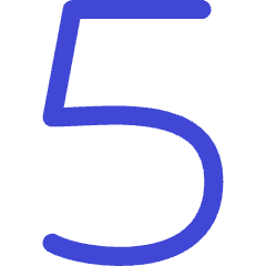 Number Five Icon from Flex Duo Set