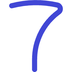 Number Seven Icon from Flex Duo Set