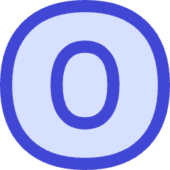 Number Zero Circle Icon from Flex Duo Set