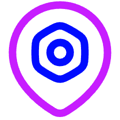 Pin Setting Bolt Nut Icon from Plump Neon Set