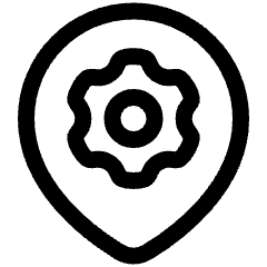 Pin Setting Gear Icon from Plump Line Set