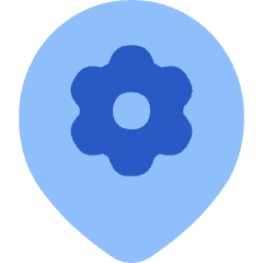 Pin Setting Gear Icon from Flex Flat Set