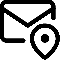 Postcode Pin Icon from Core Line Set