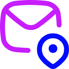 Postcode Pin Icon from Flex Neon Set