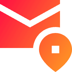 Postcode Pin Icon from Sharp Gradient Set