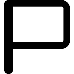 Rectangle Flag Icon from Core Remix Set