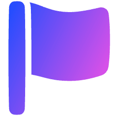 Rectangle Flag Icon from Plump Gradient Set