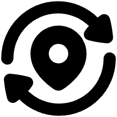 Refresh Location Icon from Plump Solid Set