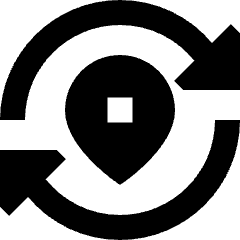 Refresh Location Icon from Sharp Solid Set