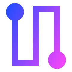 Route Icon from Sharp Gradient Set