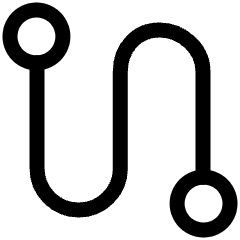 Route Icon from Plump Line Set