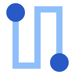 Route Icon from Sharp Flat Set