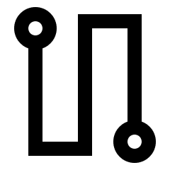 Route Icon from Sharp Line Set