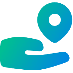 Share Location Icon from Plump Gradient Set