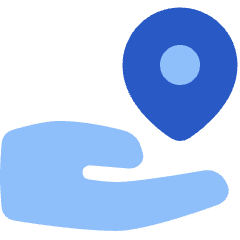 Share Location Icon from Plump Flat Set