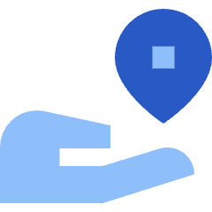 Share Location Icon from Sharp Flat Set