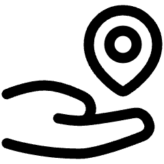 Share Location Icon from Plump Line Set