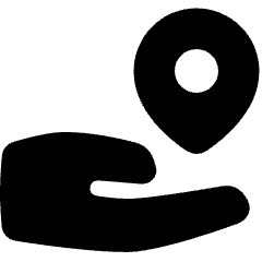 Share Location Icon from Plump Solid Set