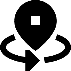 Sync Location Icon from Sharp Solid Set