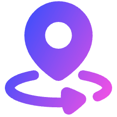 Sync Location Icon from Plump Gradient Set