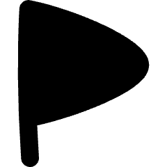 Triangle Flag Icon from Flex Solid Set