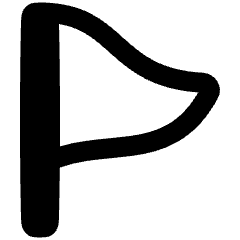 Triangle Flag Icon from Plump Remix Set