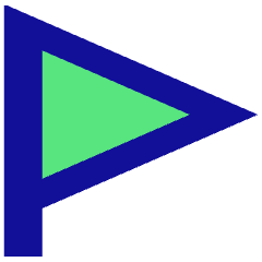 Triangle Flag Icon from Sharp Pop Set