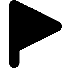 Triangle Flag Icon from Micro Solid Set