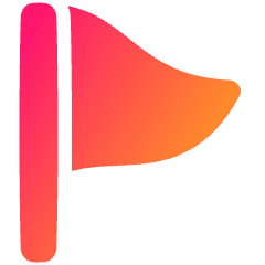 Triangle Flag Icon from Plump Gradient Set