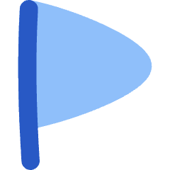 Triangle Flag Icon from Flex Flat Set