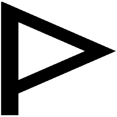 Triangle Flag Icon from Sharp Remix Set